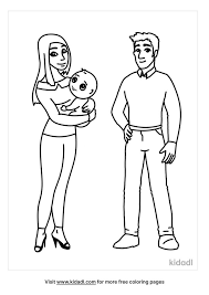 You can introduce the child to different animals in coloring pages on our website. Uncle And Aunt With A Child Coloring Pages Free People Coloring Pages Kidadl