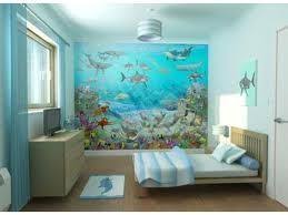 Steve's baby room design 'cave bed', find out more. How To Turn Your Bedroom Into An Underwater Themed Space Wall Murals Bedroom Ocean Themed Rooms Ocean Themed Bedroom
