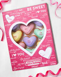 Just wear your cap, gown, class. Krispy Kreme S Conversation Heart Valentine S Day Doughnuts Popsugar Food