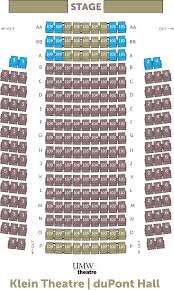 Klein Theatre Seating Chart Theatre And Dance