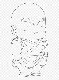 Hours of fun await you by coloring a free drawing cartoons dragon ball z. Krillin Line Art Drawing Dragon Ball Line Art Hd Png Download 539x1048 198716 Pngfind