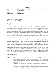 Bagi pendownload, silahkan isi buku tamu ya anda memiliki naskah teater dalam bentuk digital? Doc Contoh Naskah Drama Humaidi M Jiko Academia Edu