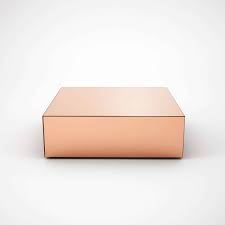 Sleek and contemporary, this woodend coffee table from copper grove is the perfect addition to any modern space. Copper Mirrored Coffee Table By Mirrorbox Klarity Glass Furniture