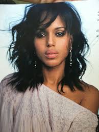 Hairstyles like this might require some time to complete depending on your natural texture, but it's an. Kerry Washington S Long Wavy Bangs Are Everything Medium Hair Styles Wavy Wedding Hair Hair Styles