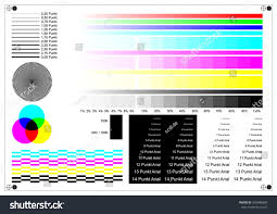 Printer Test Chart Siemens Star Color Stock Vector Royalty