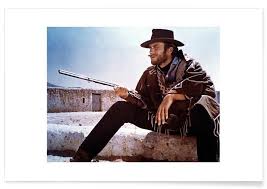 Clinton «clint» eastwood, jr., род. Clint Eastwood Vintage Photograph Poster Juniqe