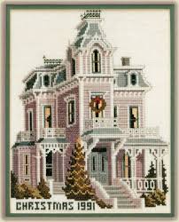 The dress is stitched in soft … Victorian Cross Stitch Vyshivanie Krestom Viktorianskij Domiki