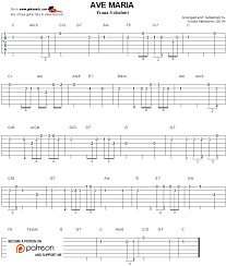 Олена гайдичук — аве мария (франц шуберт) 04:34. Ave Maria Easy Guitar Tab Guitarnick Com