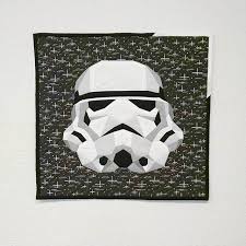 Lindsey V On Instagram Introducing The In Vader I Trust Mini Quilt Stormtrooper Is English Paper Star Wars Quilt Miniature Quilts Quilting Projects
