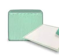 Pack of 150 Green Underpads 23 x 36 Disposable Backsheet Pads Incontinence  Care for Men Women Unisex Sanitary Hygiene Effective Leak Protection for ...