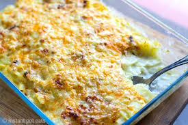 Instant Pot Scalloped Potatoes Leeks Au Gratin Au Gratin Recipe Scalloped Potatoes Instant Recipes Cooking Cream