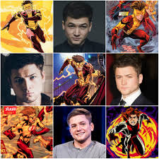 Taron Egerton As Kid Flash Bart Allen Kid Flash Taron Egerton Bart