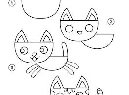 Kedi Cizimi Kolay Ile Ilgili Gorsel Sonucu Drawing For Kids Easy Drawings Drawing Lessons