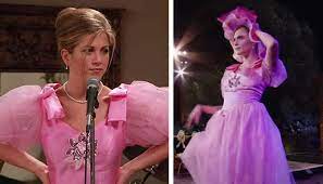 She gained model of the year title twice, in 2012 and 2014. Cara Delevigne Gives Rachel S Infamous Dress A High Fashion Twist At Friends Reunion