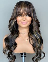 Icy-Ombre Smoky With Icy Blonde Silky Straight Lace Front Human Hair W