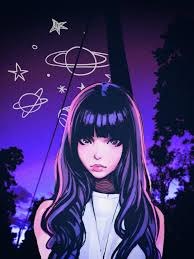 Tons of awesome purple anime aesthetic wallpapers to download for free. Wallpaper Hd Anime Girl Purple Aesthetic Wallpapers Wallpaper Fashionsista Co