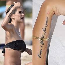 Tattoo tagged with small sempre ne mio cuore. 13 Celebrity Italian Tattoos Steal Her Style