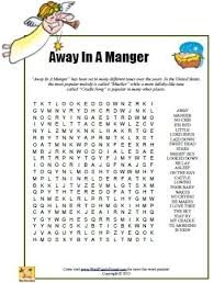 Away In A Manger Word Search Word Puzzle Hound Christmas Word Search Christmas Words Christmas Quiz