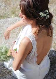 Chignon Bas Et Gypsophile Coiffure Ceremonie Coiffure Mariee Photographie Nuptiale