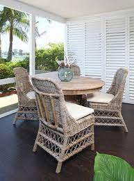 Newport Peninsula Beach House Furniture Rattan Furniture Dark Wood Floors