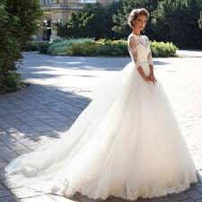 When it comes to wedding gowns, the new rules are there are no rules. Elegant Vestido De Renda Lace Long Sleeve Wedding Dress Open Back A Line Bridal Gowns