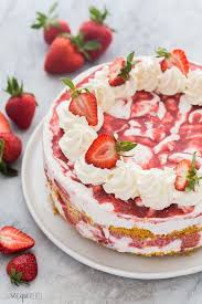 This Strawberry Shortcake Ice Cream Cake Is A Showstopping Strawberry Ice Cream Cake Recipe Strawberry Shortcake Ice Cream Cake Strawberry Shortcake Ice Cream