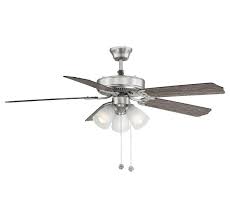 Because a ceiling fan should offer both form and function, we make it easy to find the perfect ceiling fan color and finish to match any decor. Savoy House First Value 52 3 Light Ceiling Fan In Satin Nickel Lightsonline Com
