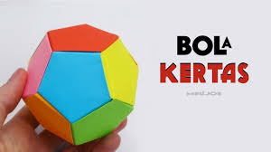 Cara membuat burung dari kertas lipat. Kerajinan Untuk Anak Anak Bola Kertas Cara Membuat Bola Dari Kertas Origami By Melijoe