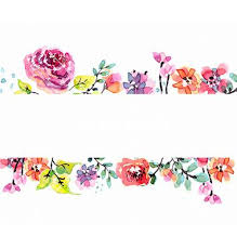 Watercolor Floral Frame Vector Image On Vectorstock Floral Watercolor Watercolor Floral Border