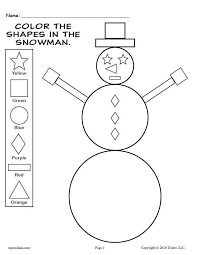 Check spelling or type a new query. Printable Snowman Shapes Coloring Pages Supplyme