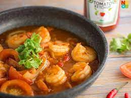 Ketchup Prawns Recipe Ketchup Shrimps Noobcook Com Recipe Prawn Recipes Recipes Ketchup Sauce