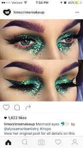Festival Mermaid Make Up Carnival Makeup Coral Eye Makeup Theatrical Makeup