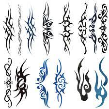 Unlike real tattoos, when someone gets tired of a temporary tattoo. Yesallwas 6 Sheets Mix Tribal Fake Tattoos Small Temporary Tattoo Blue Black Tribal Tattoo Body Sticker For Men Women 6x10 5cm 2 36x4 13inches Lxw Buy Online In United Arab Emirates At Desertcart Ae Productid 117681847