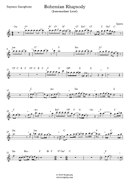 幽閉サテライト — メビウス(dubstep remix) 04:59. Saxophone Sheet Music Bohemian Rhapsody Intermediate Level Soprano Sax Queen