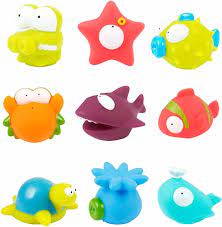 Amazon.com: Floating Squeeze and Squirt Bathtub Squirters Cute Marine Toys  Baby Bath and Bathtub Water Toy Set, Water Toy Pool Games for Kids Toddler  Bath Toys Age 1-2 Beach Toys for Older