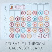 2021 january, february, march, april, may, june, july, august, september, october, november, december. Liturgical Year Reusable Calendar Blank Catholic All Year