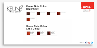 Keune so pure color shade chart. Keune Tinta Color Red Infinity And Lift Color Shades