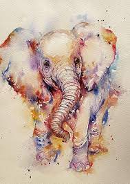 Are you seeking a beginning watercolor painting class for your child? Baby Elephant Animal Art Watercolor Painting Cute Elephant Watercolorarts Watercolor Elephant Elephant Painting Animal Art