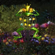 Maybe you would like to learn more about one of these? Garden Solar Lights Outdoor Solar Powered Stake Lights Metal Frog Led Decorative Garden Lights For Walkway Pathway Yard Lawn Green Buy Online At Best Price In Uae Amazon Ae