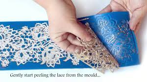 3d flower shape leaf silicone fondant sugarcraft cake decorating resin mould diy. Tutorial How To Make Perfect Edible Lace For Cakes Youtube