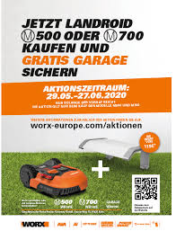 Bauhaus Aktion Gratis Garage Beim Kauf Eines Landroid Mahroboter M500 Wr141e Oder M700 Wr142e Worx