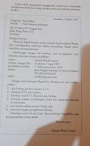 Analisislah Kebahasaan Surat Tersebut Dan Jelaskan Apakah Surat Tersebut Sudah Sesuai Dengan Kaidah Brainly Co Id