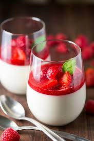 This Panna Cotta With Berry Sauce Is Amazing A Quick And Easy Recipe That Can Be Made In Advance Perfect Berry Sauce Panna Cotta Recipe Italian Desserts Easy