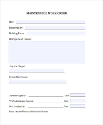 Make sure you make multiple copies; Free 27 Printable Work Order Forms In Pdf Excel Ms Word