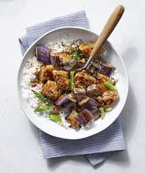 Spicy Chicken And Eggplant Stir Fry Get The Recipe For Spicy Chicken And Eggplant Stir Fry Eggplant Stir Fry Poultry Recipes Recipes