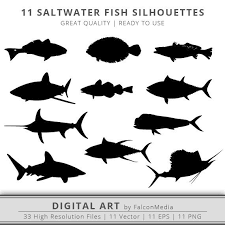 Black And White Saltwater Fish Clipart This Item Is Unavailable Fish Silhouette Fish Drawings Silhouette Clip Art