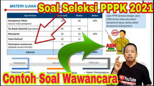 Contoh Soal Dan Pembahasan Materi Wawancara Seleksi Pppk Tahun 2021 Guru Honorer Pd Pendaftaran Pppk Youtube