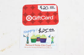 5% back + $25 b&n gift card | barnes & noble mastercard. Target And Barnes Noble Gift Cards 2 Pieces Property Room