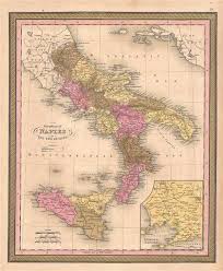 1850 Mitchell Map Of Southern Italy The Kingdom Of Naples Or The Two Sicilies Ebay Railroad map from openstreetmap project.