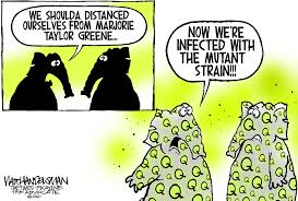 Copyright owned by the news junkie's cartoons. Photos Week In Editorial Cartoons Includes Marjorie Taylor Greene Covid 19 Variants And More